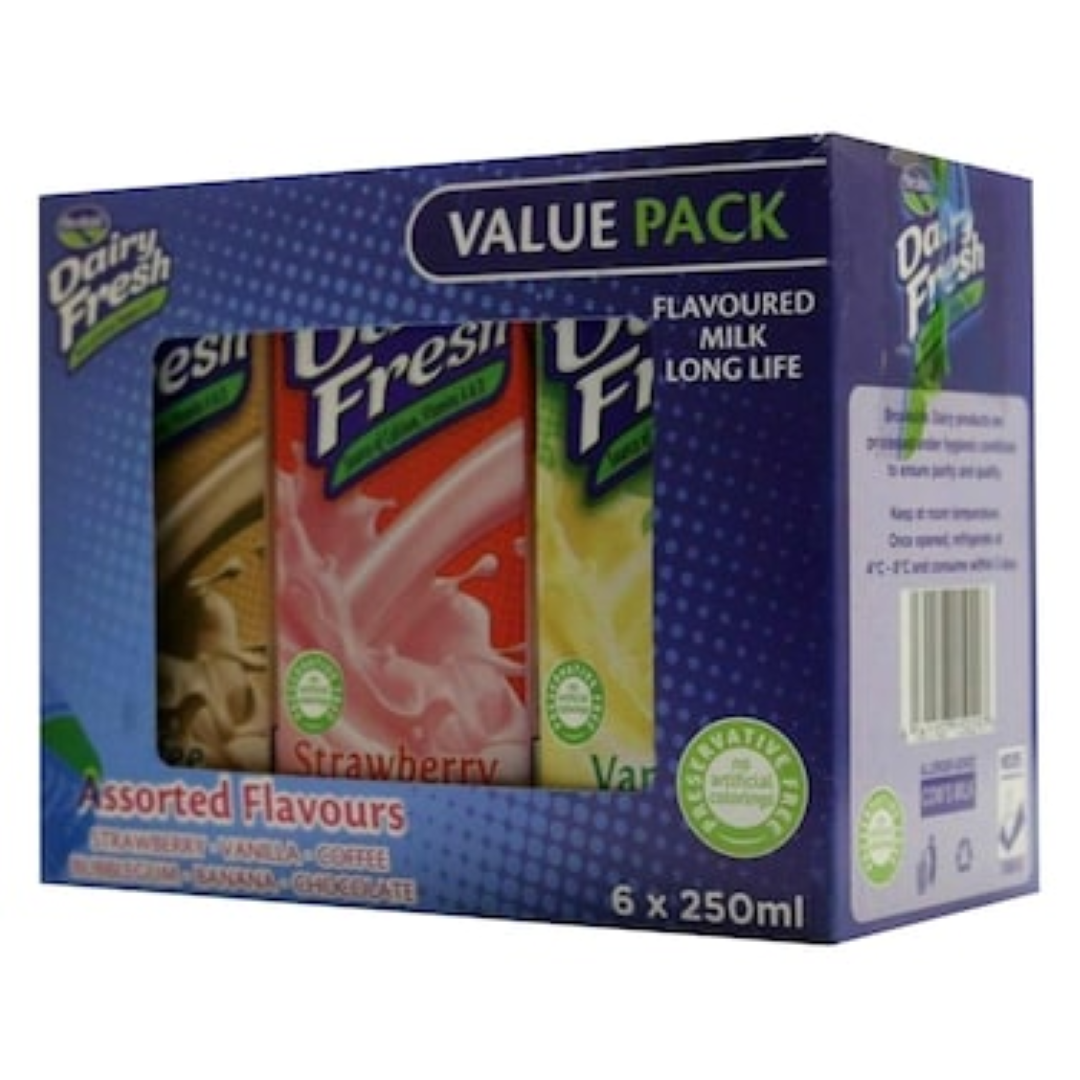 BROOKSIDE ASSORTED FLAV.UHT MILK 6 PACK